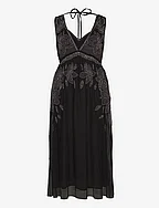 LAIA EMB DRESS - BLACK