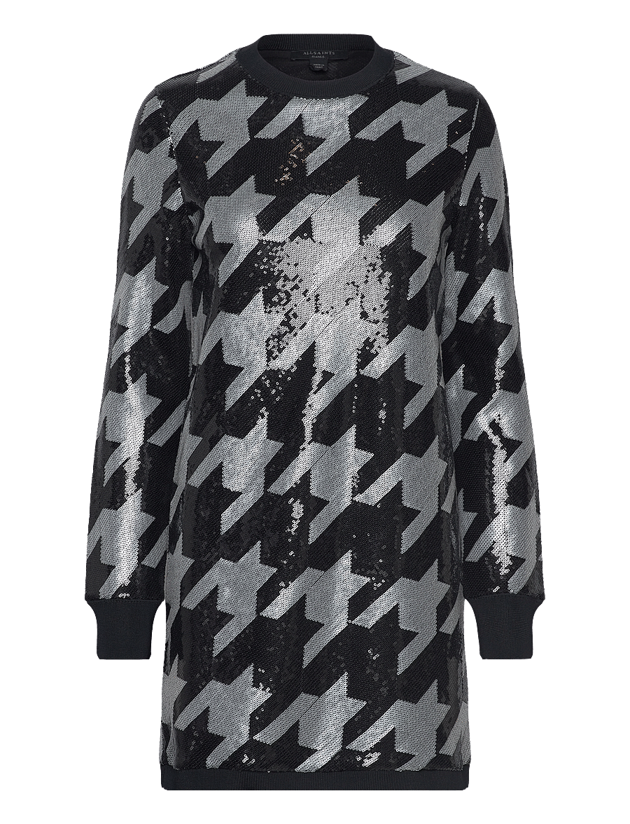 AllSaints - JUELA TONI DRESS - pailletkjoler - black/white - 0