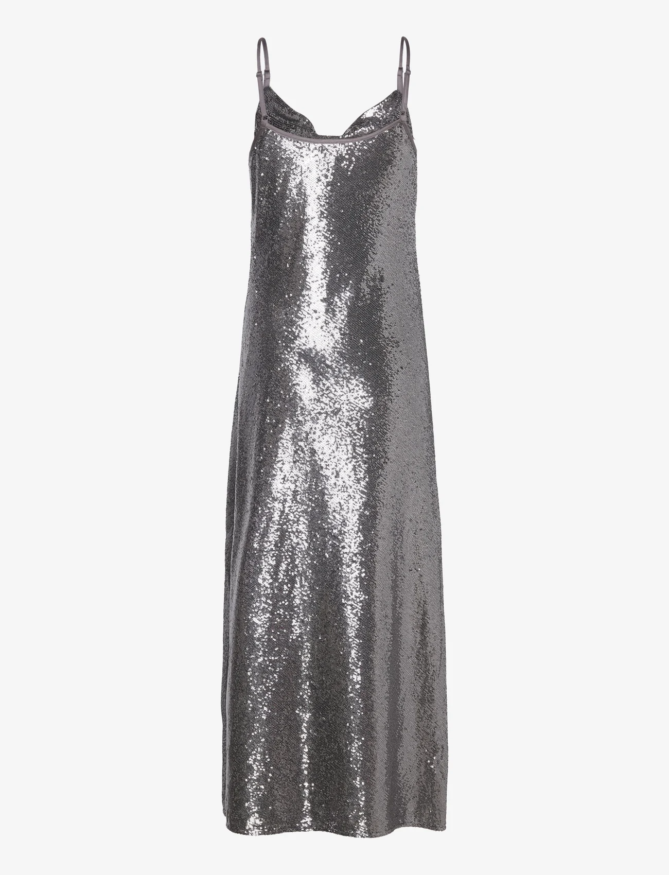 AllSaints - HADLEY SEQUIN DRESS - kleitas ar vizuļiem - gunmetal grey - 1