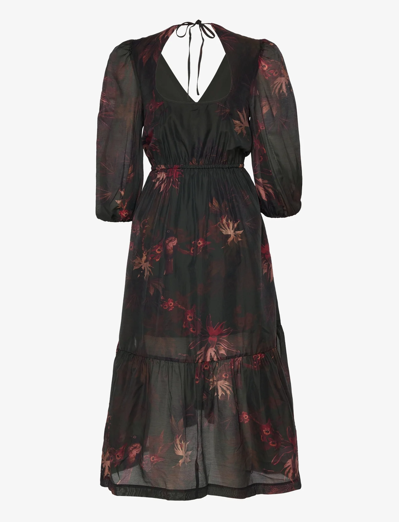 AllSaints - ROSI NILA DRESS - midi jurken - dark khaki green - 1