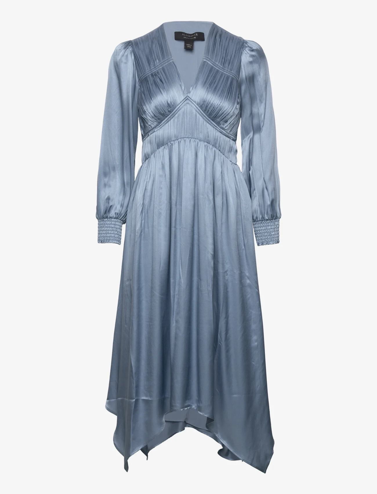 AllSaints - ESTELLE DRESS - midi dresses - blue slate - 0