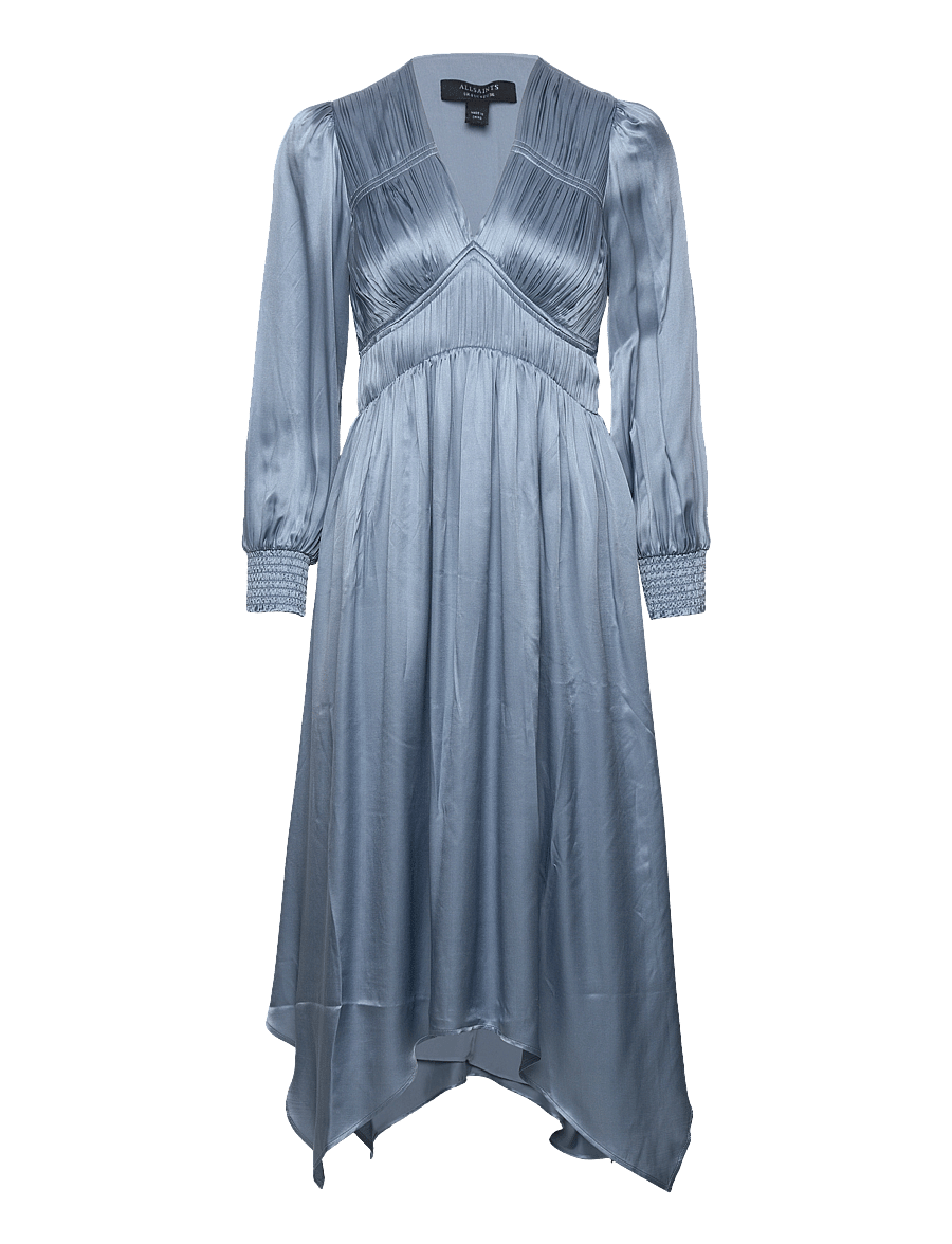 AllSaints - ESTELLE DRESS - midikleider - blue slate - 1