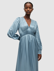 AllSaints - ESTELLE DRESS - midi dresses - blue slate - 3