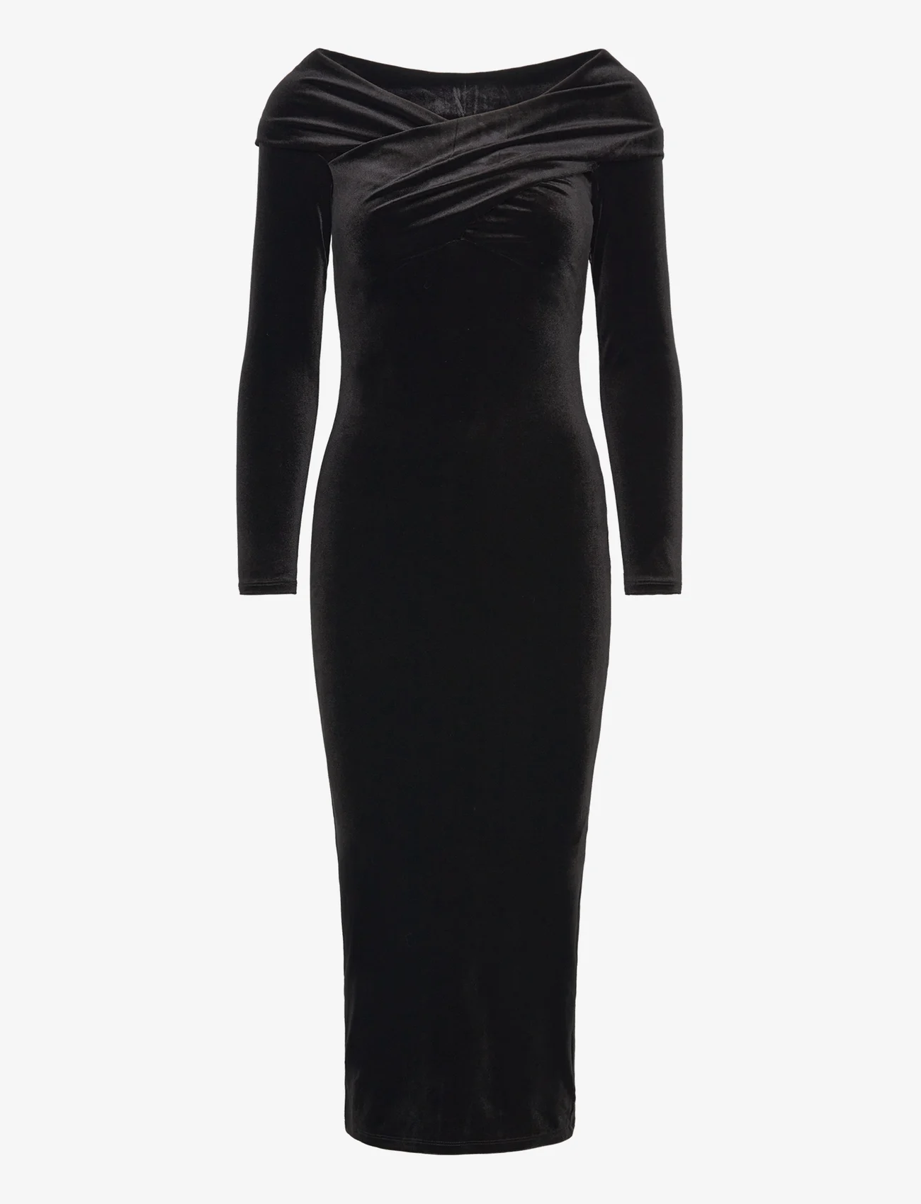 AllSaints - DELTA VELVET DRESS - festtøj til outletpriser - black - 0
