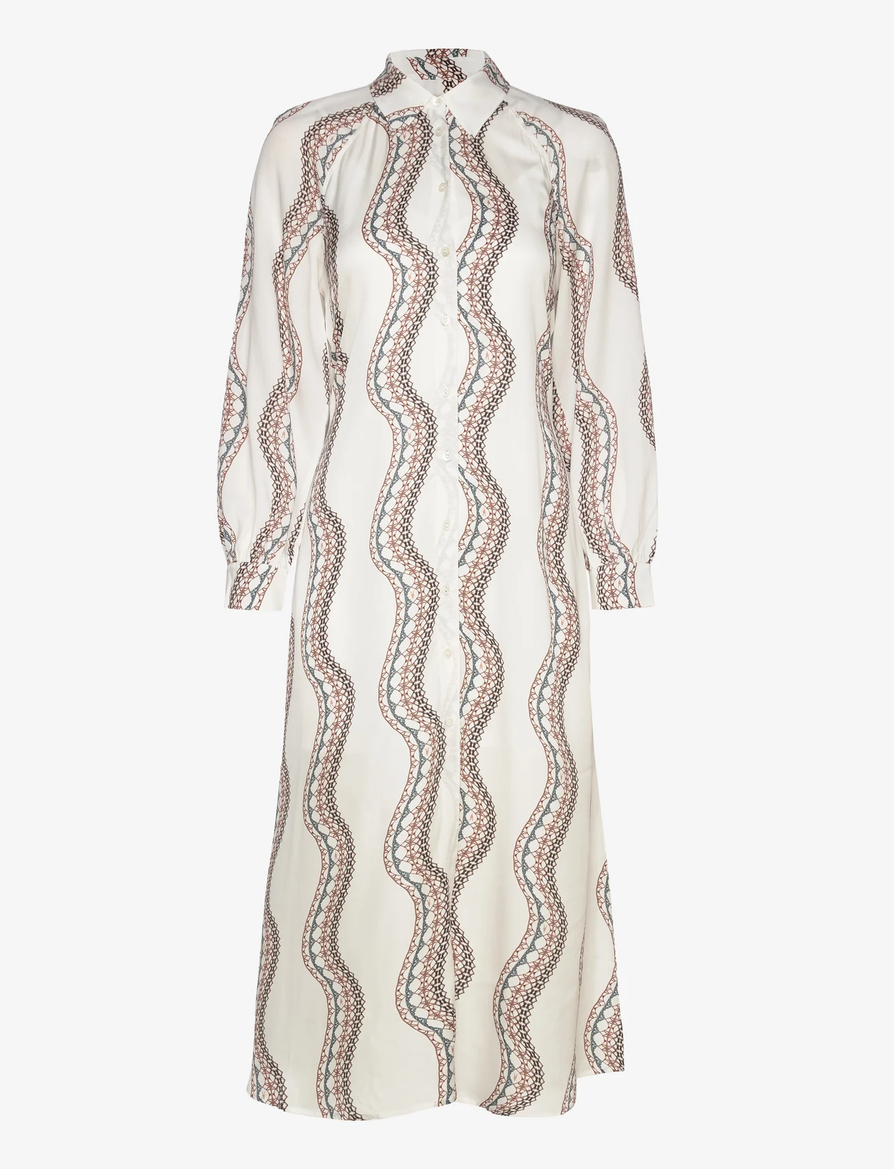 AllSaints - CLANETTA LETICIA DRESS - marškinių tipo suknelės - optic white - 0