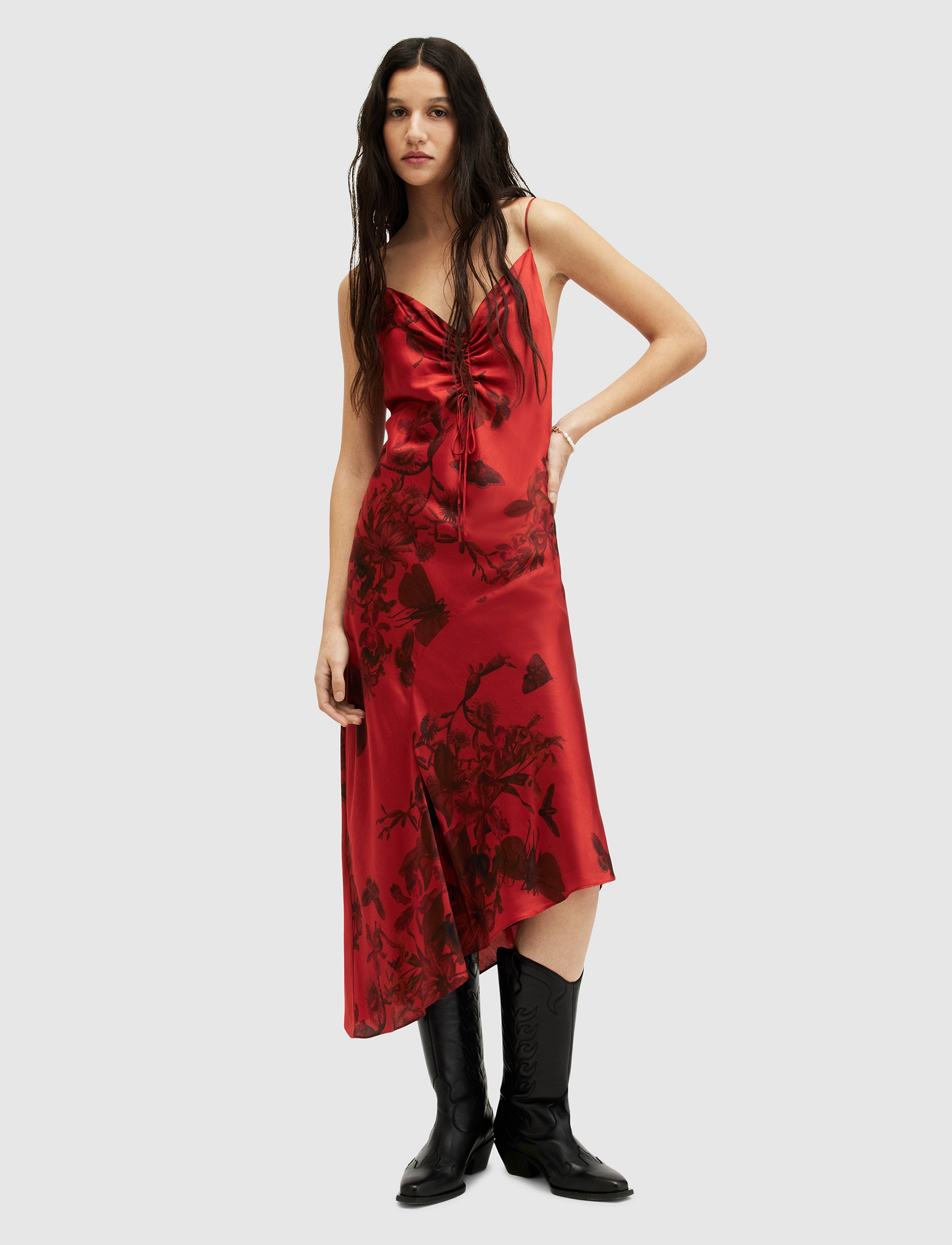 AllSaints - ALEXIA SANIBEL DRESS - rust red - 2