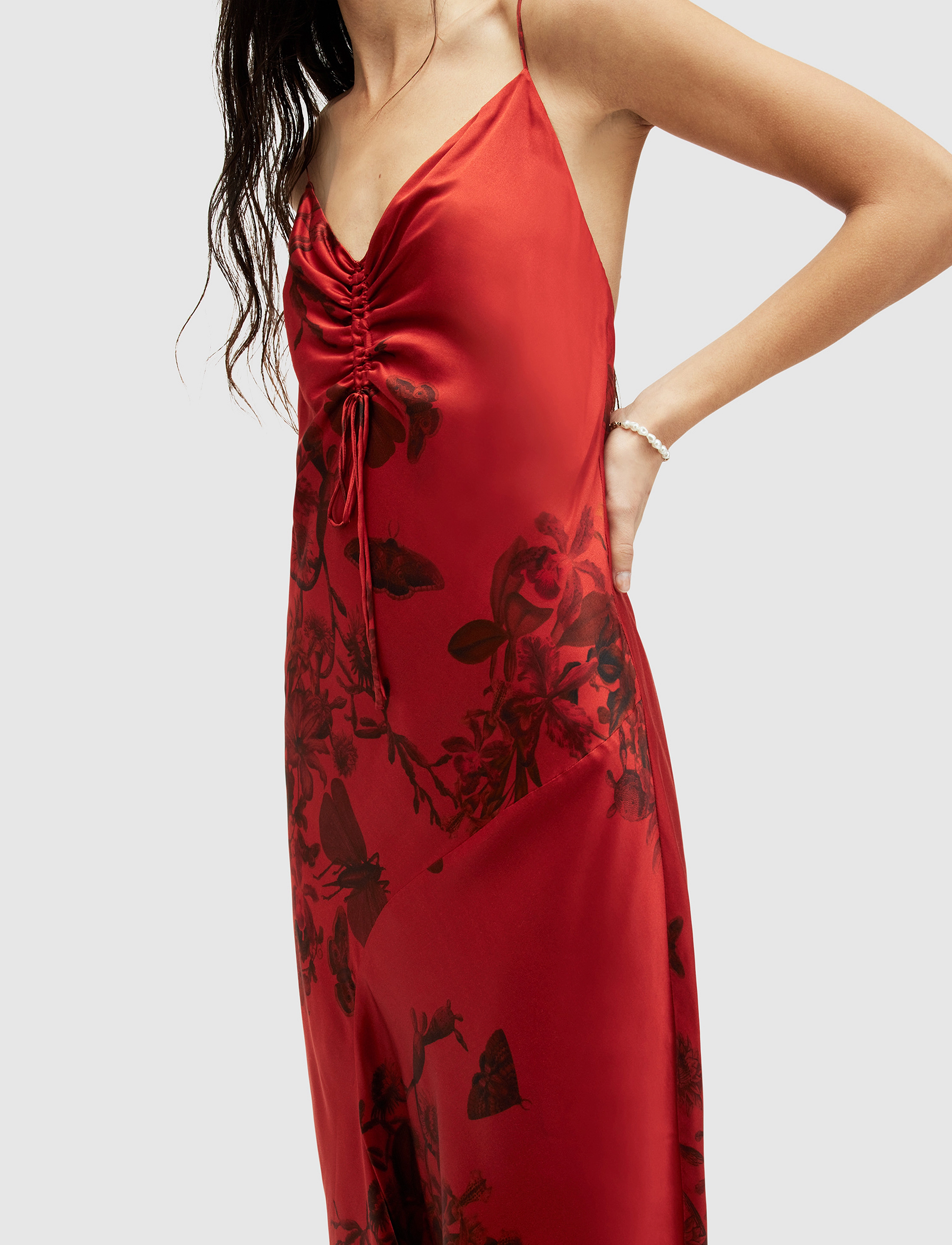 AllSaints - ALEXIA SANIBEL DRESS - rust red - 5