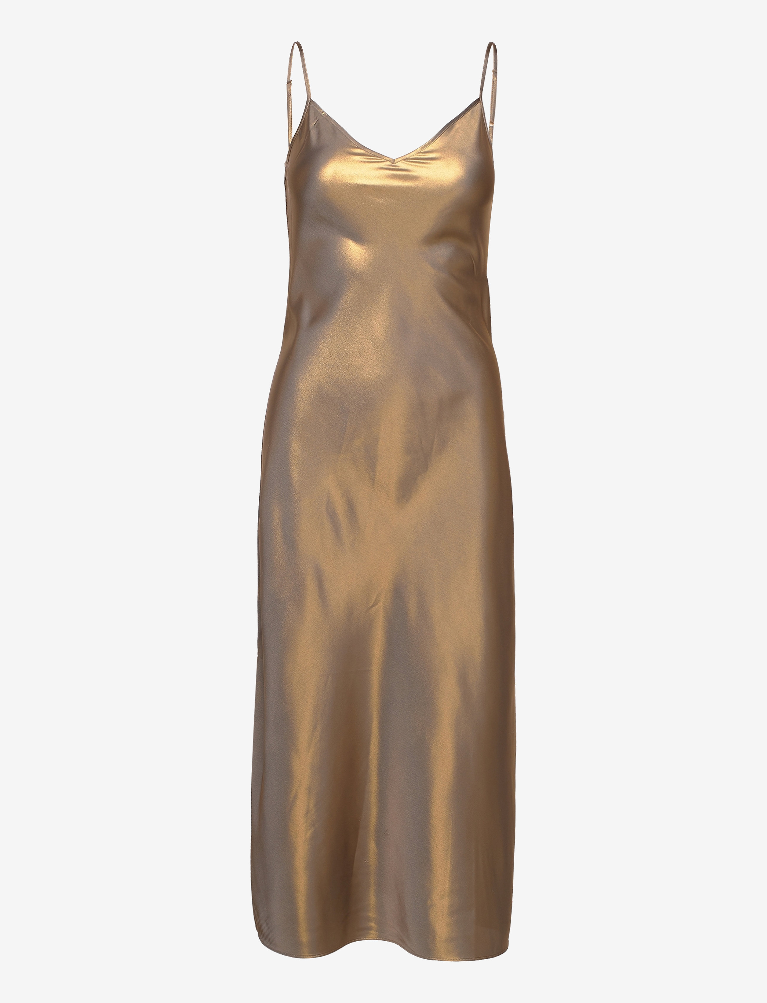 AllSaints - ROSETTA TINSEL DRESS - gold/khaki gold - 3