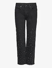 AllSaints - EVIE STUDDED JEAN - straight jeans - washed black - 0