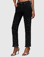 AllSaints - EVIE STUDDED JEAN - straight jeans - washed black - 2