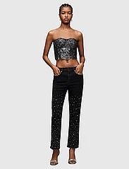 AllSaints - EVIE STUDDED JEAN - straight jeans - washed black - 4