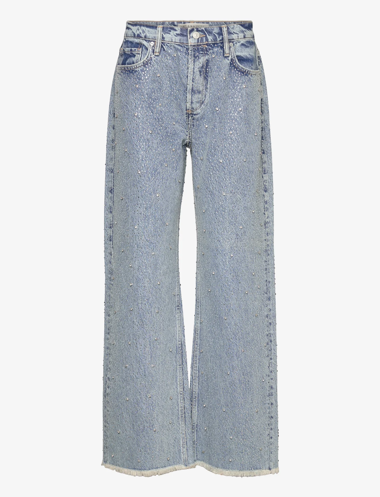 AllSaints - WENDEL CRYSTAL JEANS - wide leg jeans - light indigo - 0