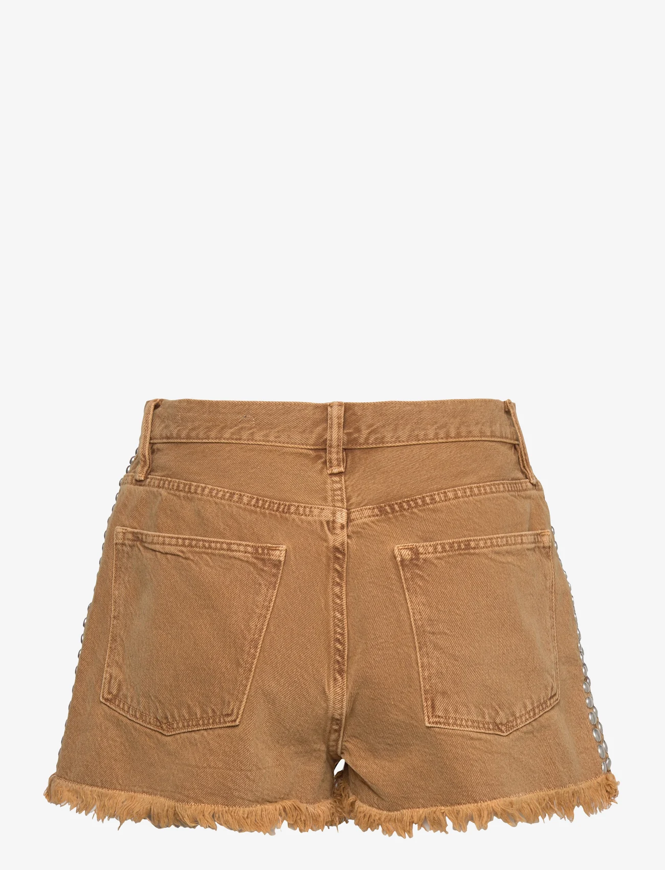 AllSaints - HEIDI STUDDED SHORTS - denim shorts - light brown - 1