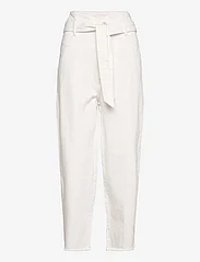 AllSaints - SAMMY PAPERBAG JEAN - straight leg trousers - white - 0