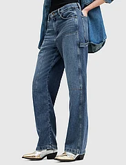 AllSaints - MIA CARPENTER JEAN - džinsa bikses ar platām starām - mid indigo - 7