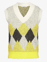 AllSaints - HOVE TANK - knitted vests - white/yellow/black - 0