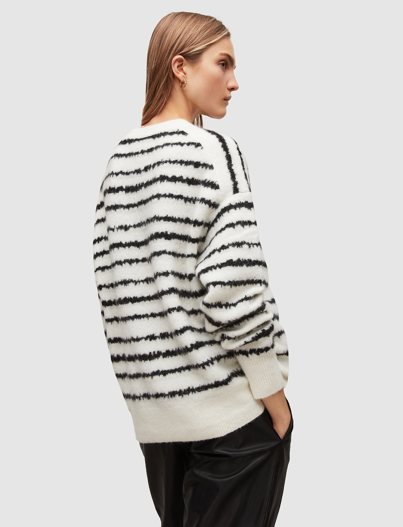 AllSaints - ROSCO JUMPER - chalk white/black - 5