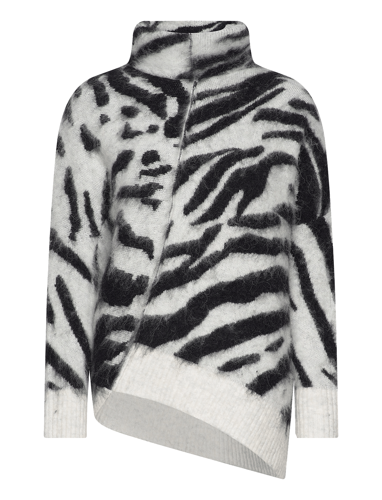 LOCK ZEBRA ROLL NECK - CHALK WHITE