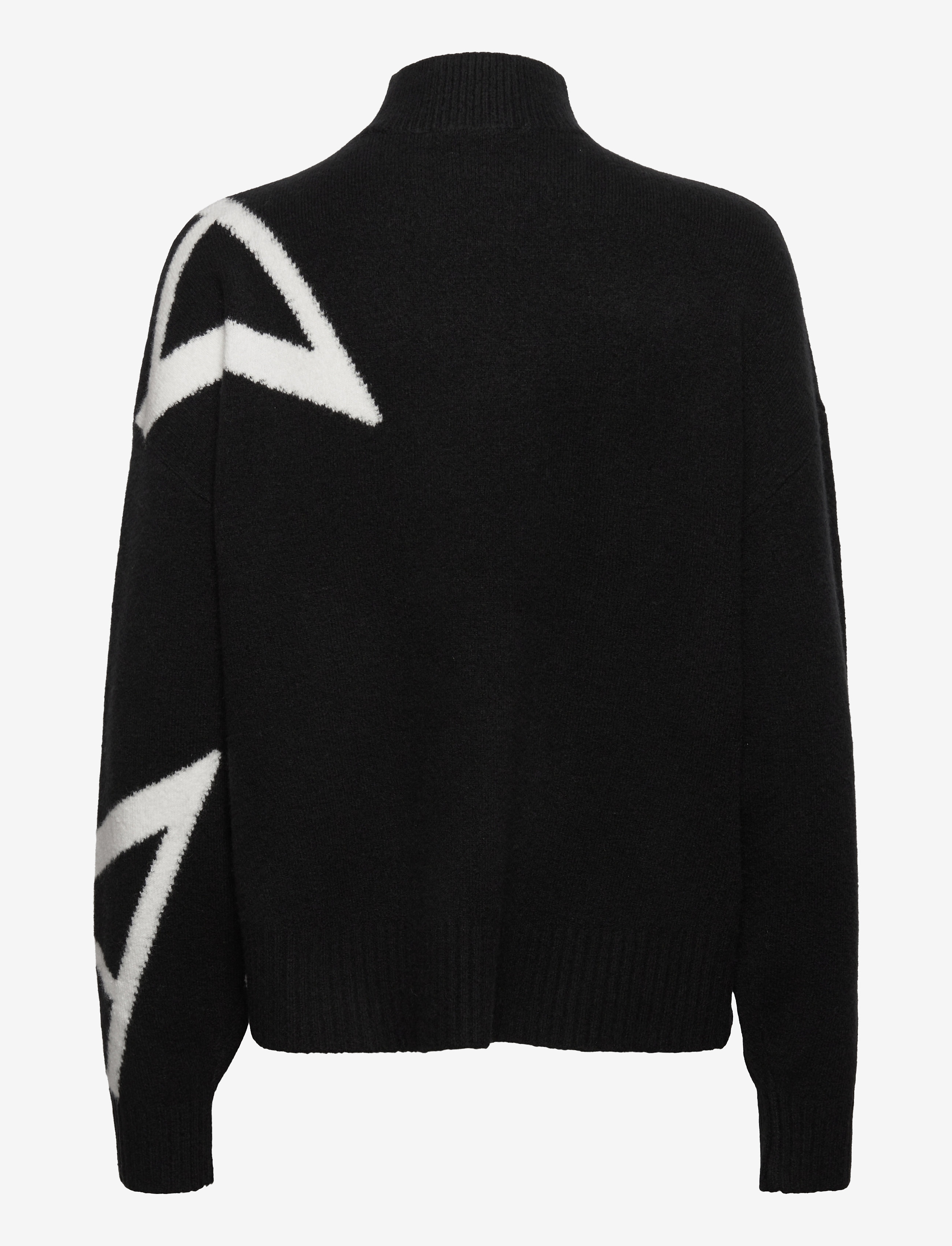 AllSaints - A STAR JUMPER - black/chalk - 1
