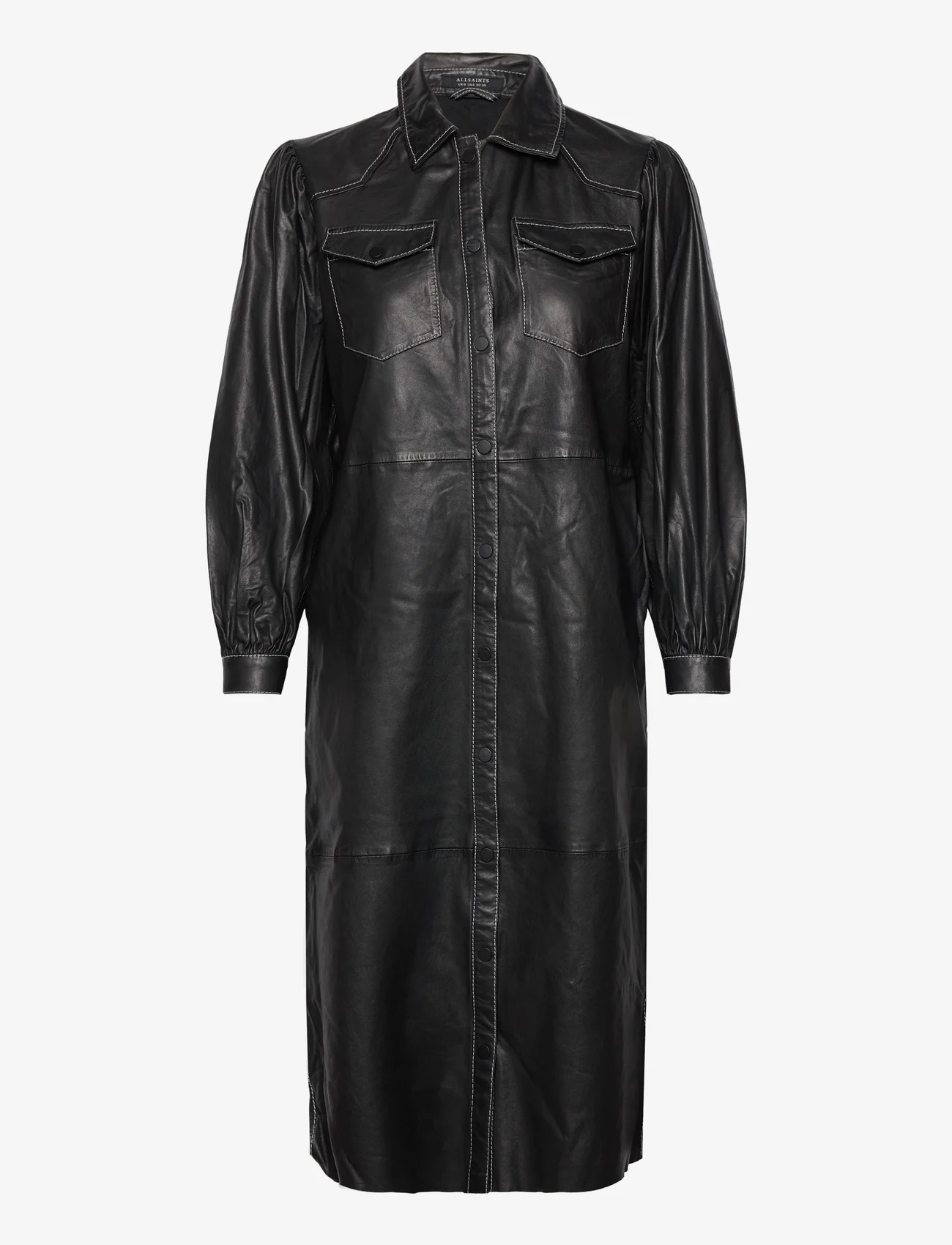 AllSaints - AVA LEA SHIRT DRESS - overhemdjurken - black - 0