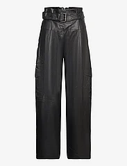 AllSaints - HARLYN LEATHER TROUSER - party wear at outlet prices - black - 0