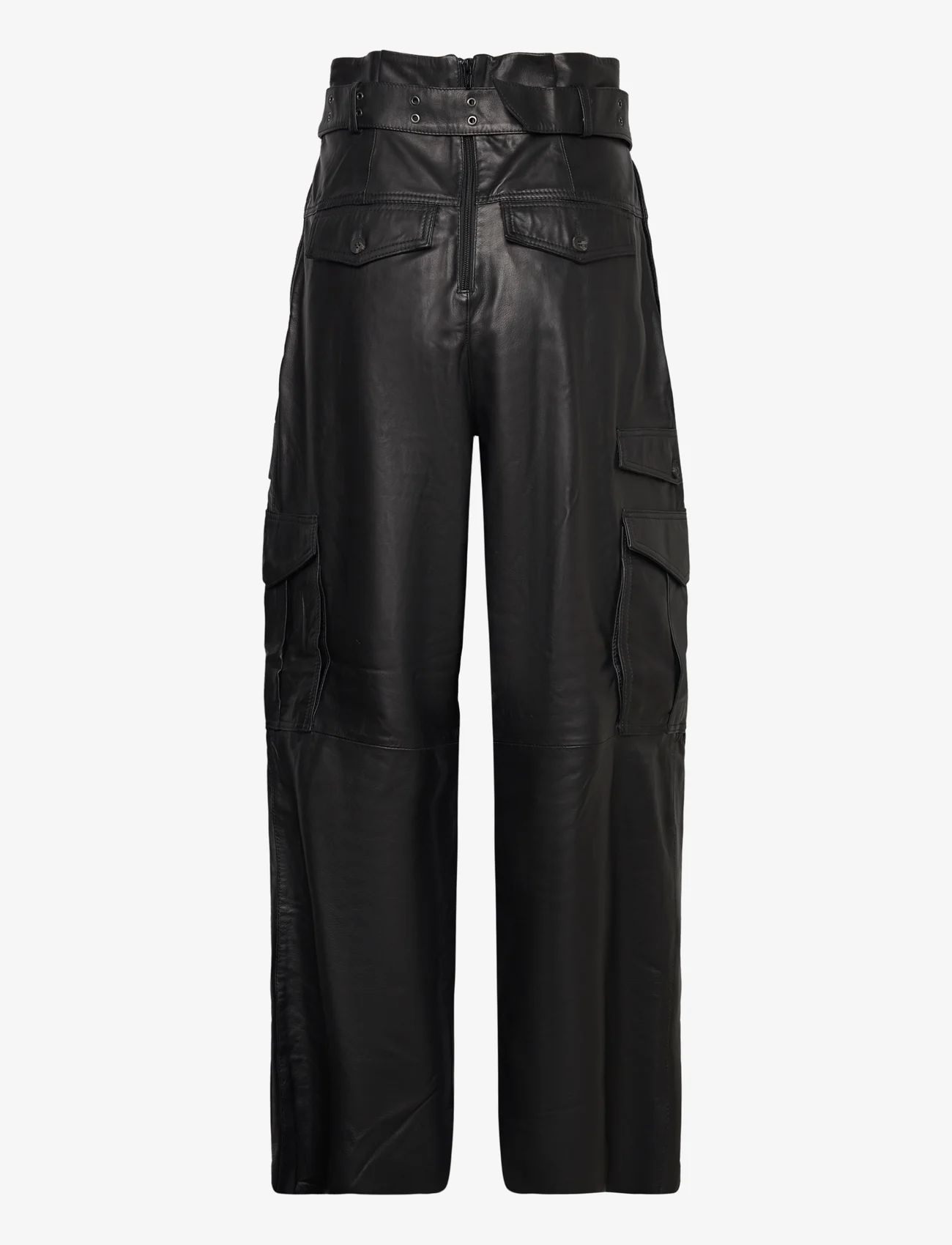 AllSaints - HARLYN LEATHER TROUSER - party wear at outlet prices - black - 1