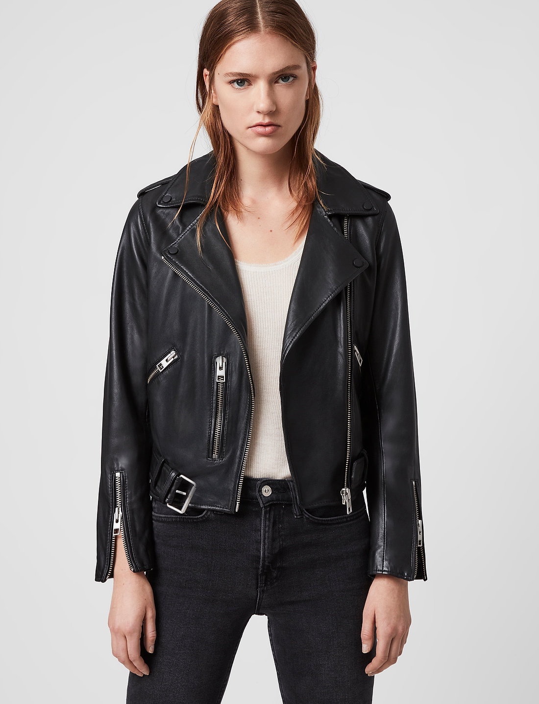 AllSaints Balfern Biker 399 Kaufen Sie Lederjacken von AllSaints online unter Boozt . Schnelle Lieferung und einfache Retouren