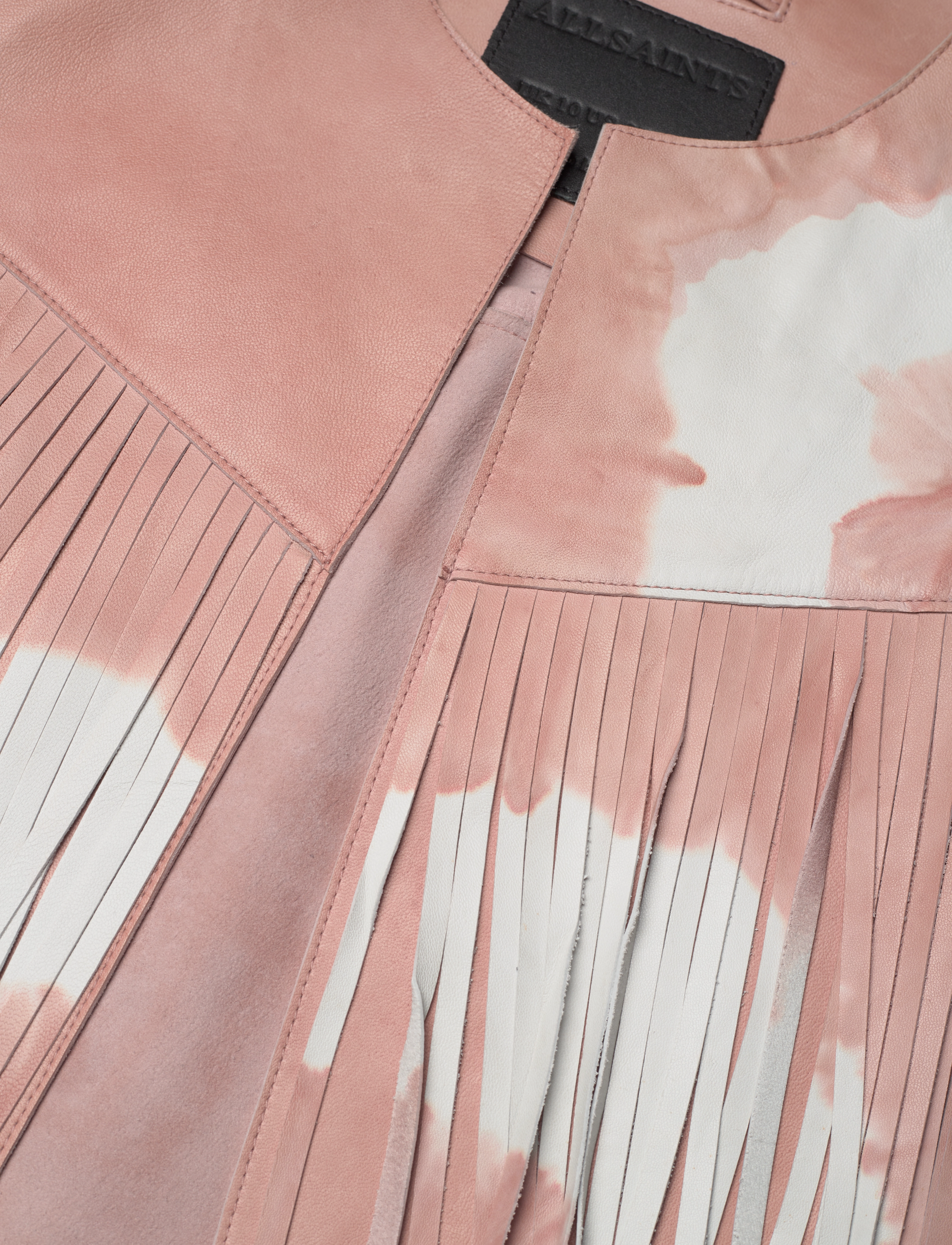 AllSaints - EVIE TYDY TASSEL GILET - overtøj - dusty pink - 2