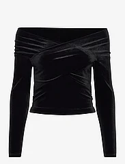 AllSaints - DELTA VELVET TOP - pullover - black - 0