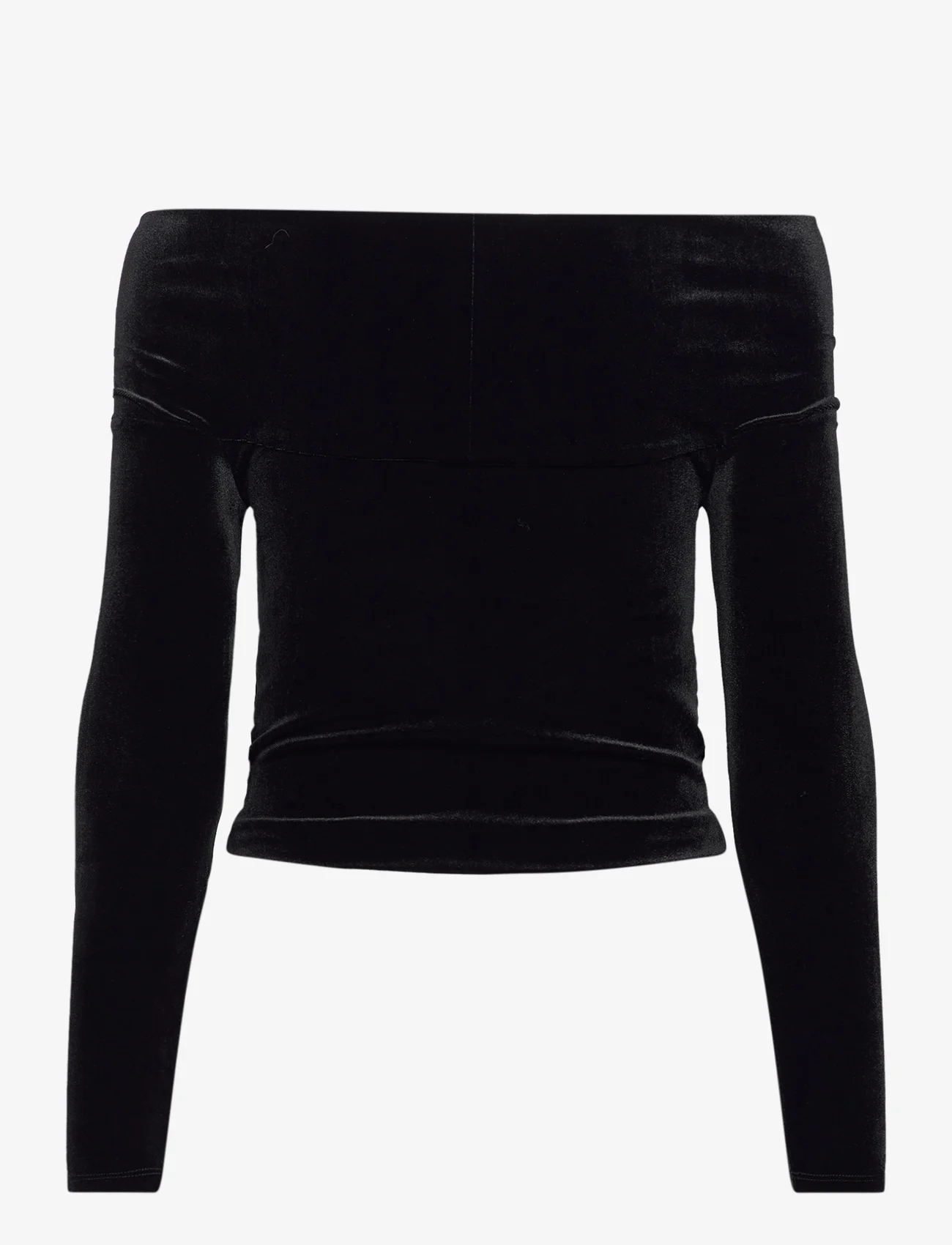 AllSaints - DELTA VELVET TOP - pullover - black - 1