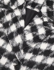 AllSaints - HAITHE CHECK COAT - pitkät talvitakit - black/white - 2