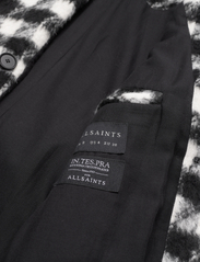 AllSaints - HAITHE CHECK COAT - pitkät talvitakit - black/white - 4