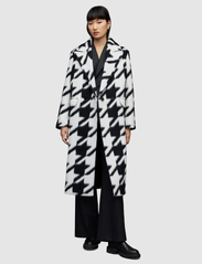 AllSaints - MABEL HOUNDSTOOTH CO - Žieminiai paltai - black/white - 2