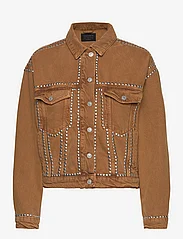 AllSaints - BELLA STUDDED JACKET - spring jackets - light brown - 0
