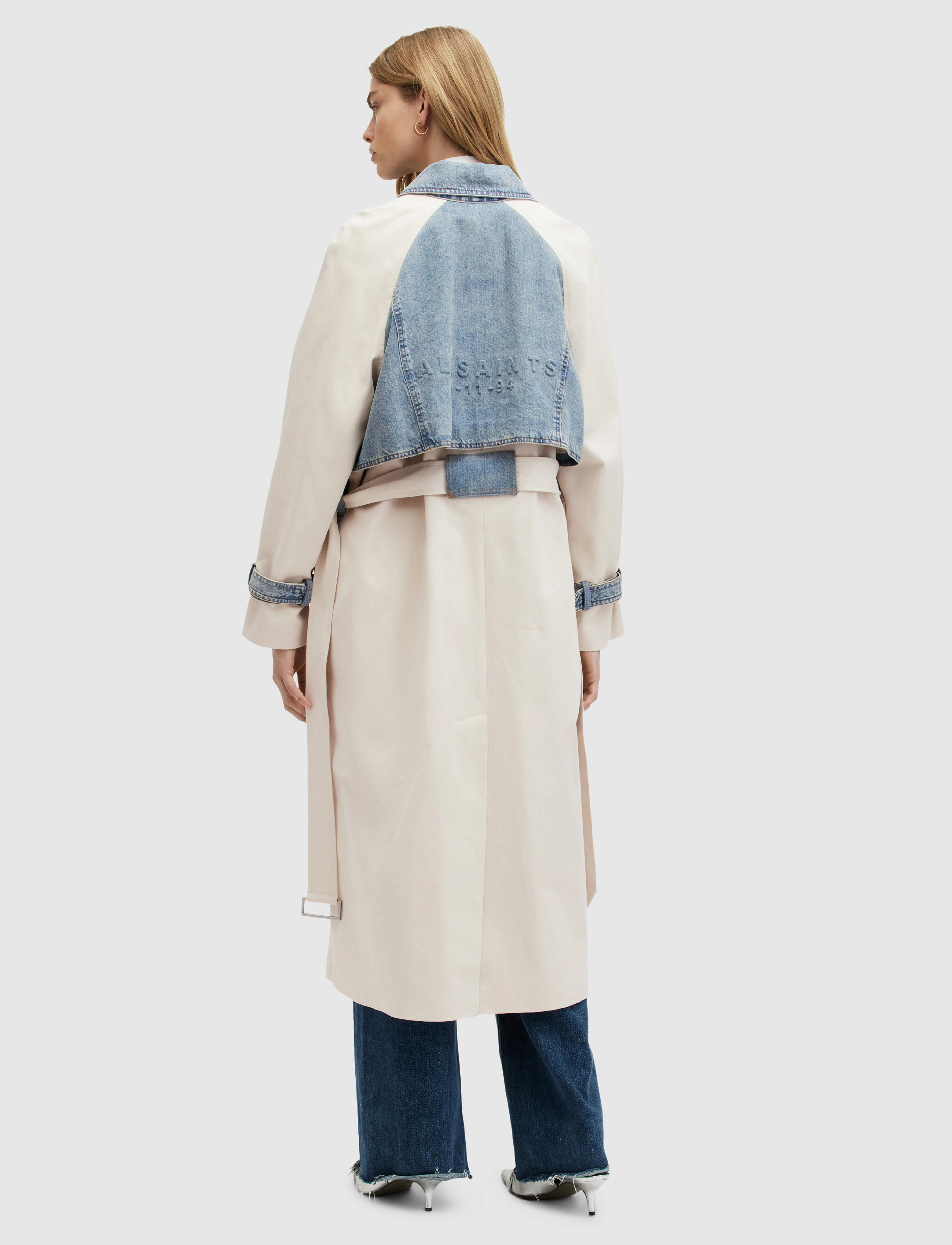 AllSaints - DAYLY TRENCH - stone white - 3