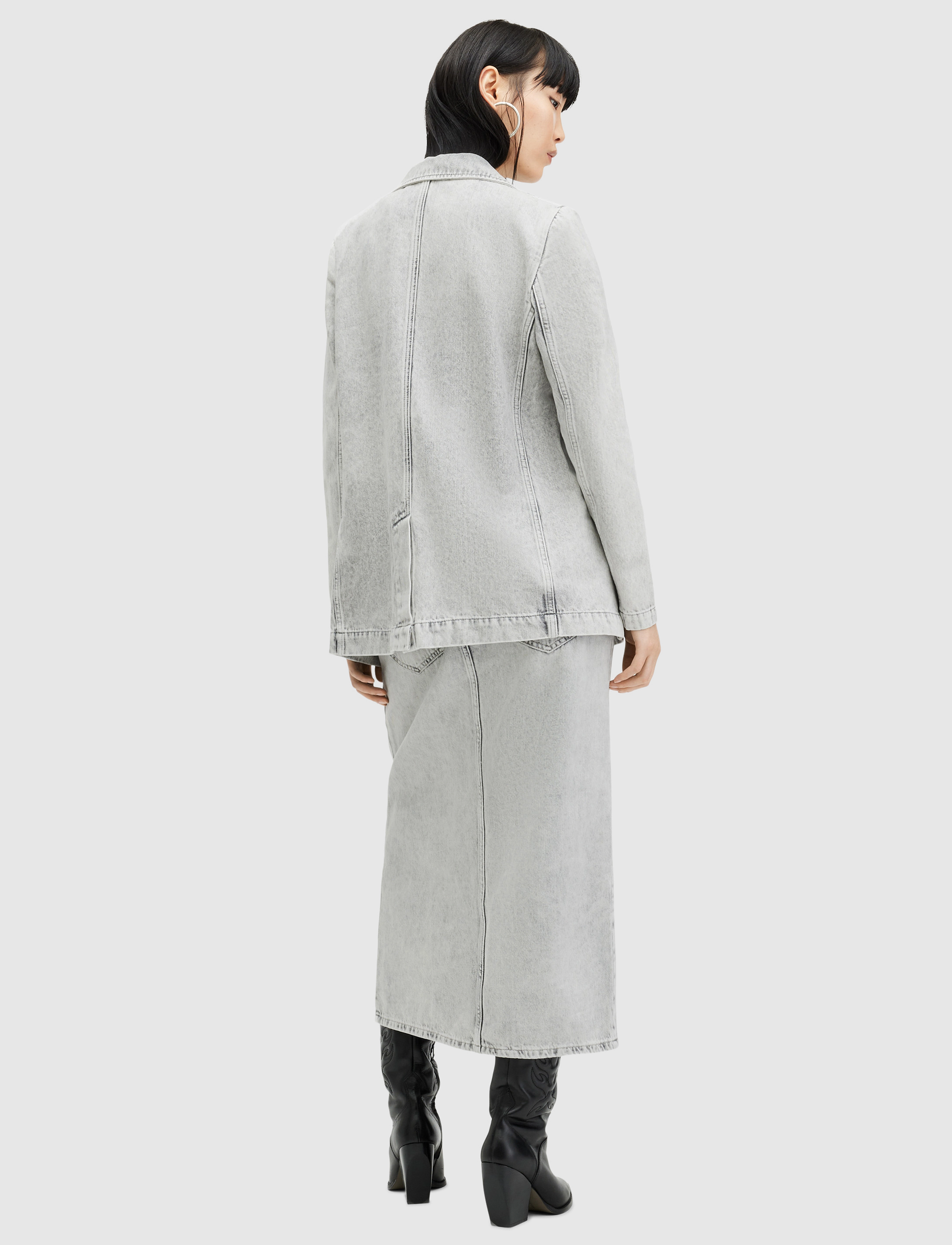 AllSaints - HONOR MAXI SKIRT - maksiseelikud - snow grey - 3