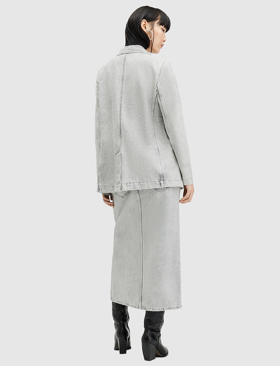 AllSaints - HONOR MAXI SKIRT - maxi skirts - snow grey - 3