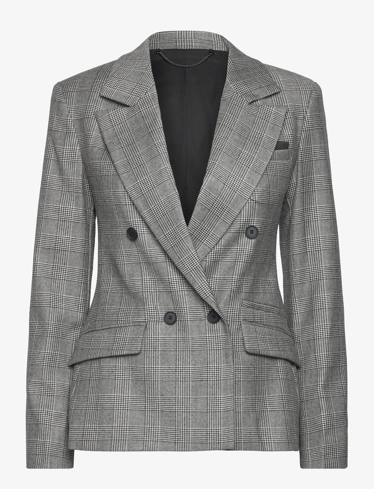 AllSaints - BEA CHECK BLAZER - vakarėlių drabužiai išparduotuvių kainomis - grey - 0