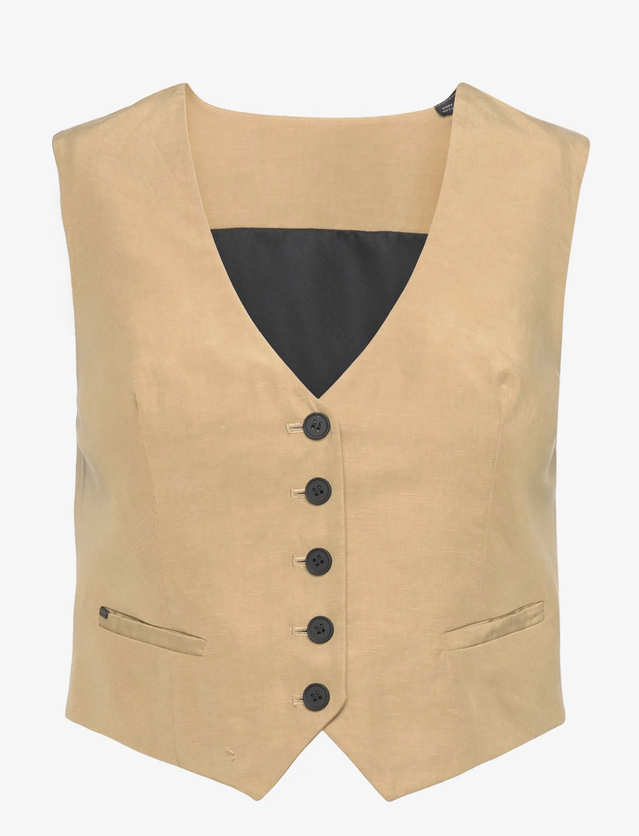 AllSaints - DERI LYN WAISTCOAT - party wear at outlet prices - light khaki brown - 0