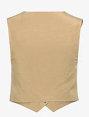 AllSaints - DERI LYN WAISTCOAT - vakarėlių drabužiai išparduotuvių kainomis - light khaki brown - 1