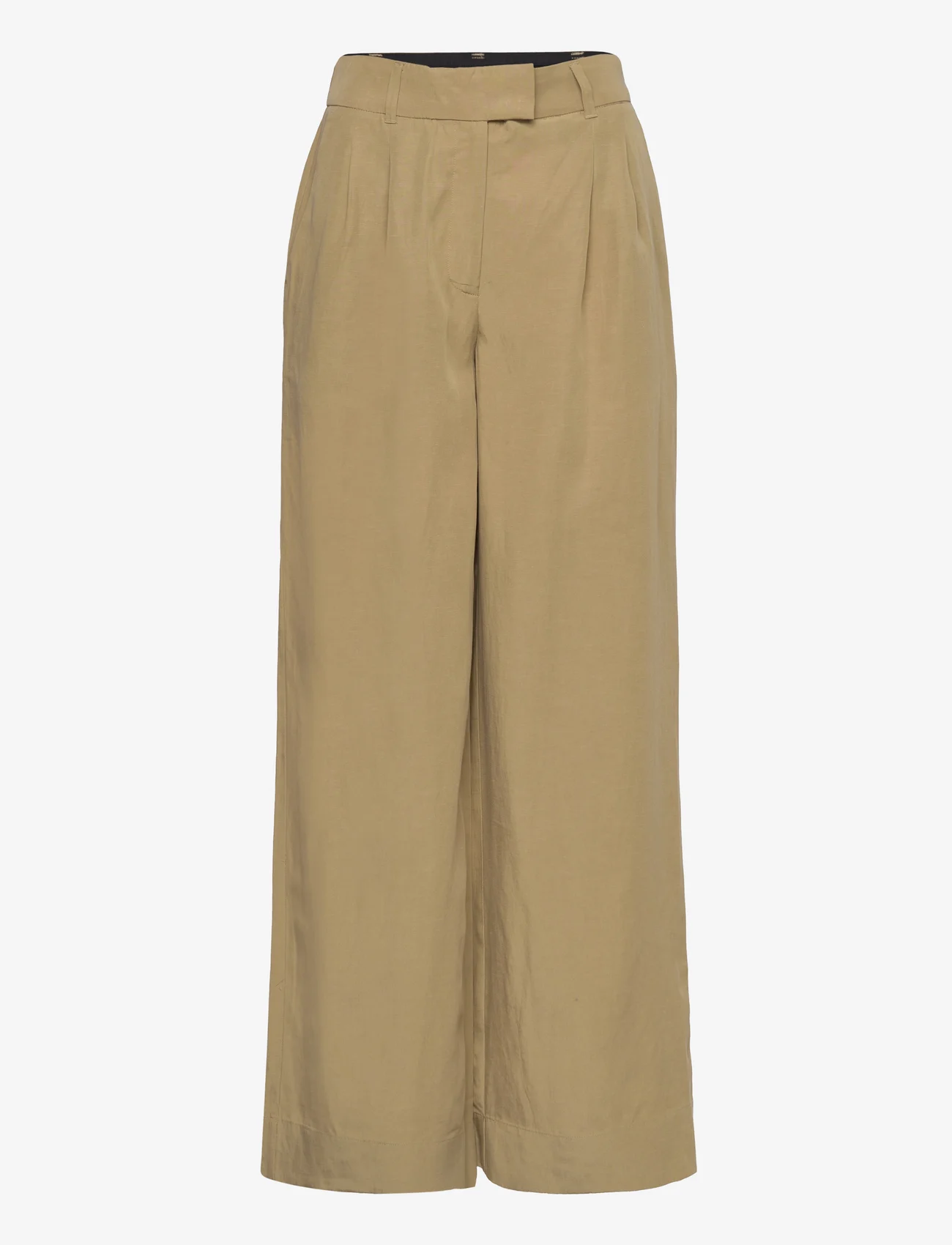 AllSaints - DERI LYN TROUSER - wide leg trousers - light khaki brown - 0