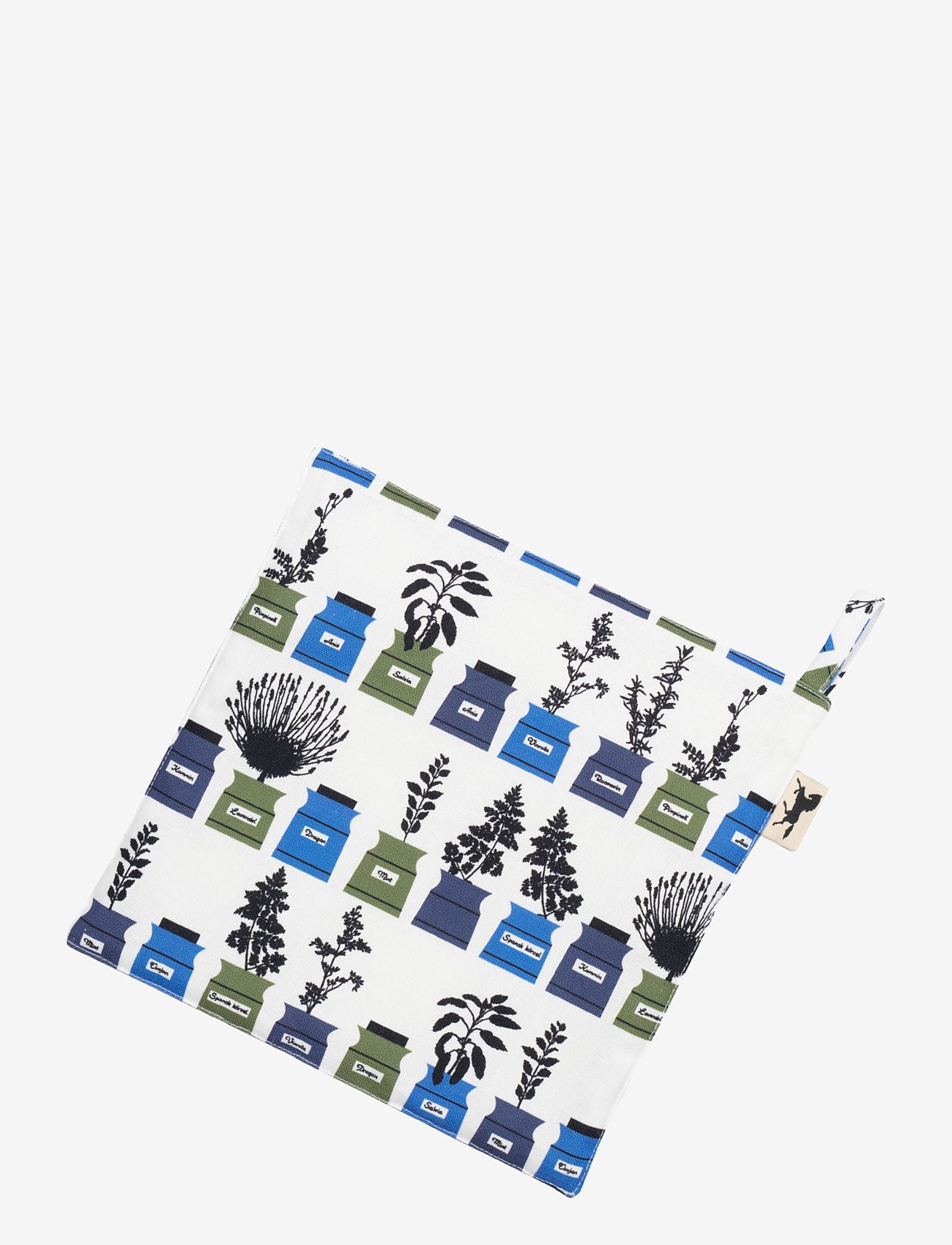 Almedahls - Persons kryddskåp, pot holder - blue - 0