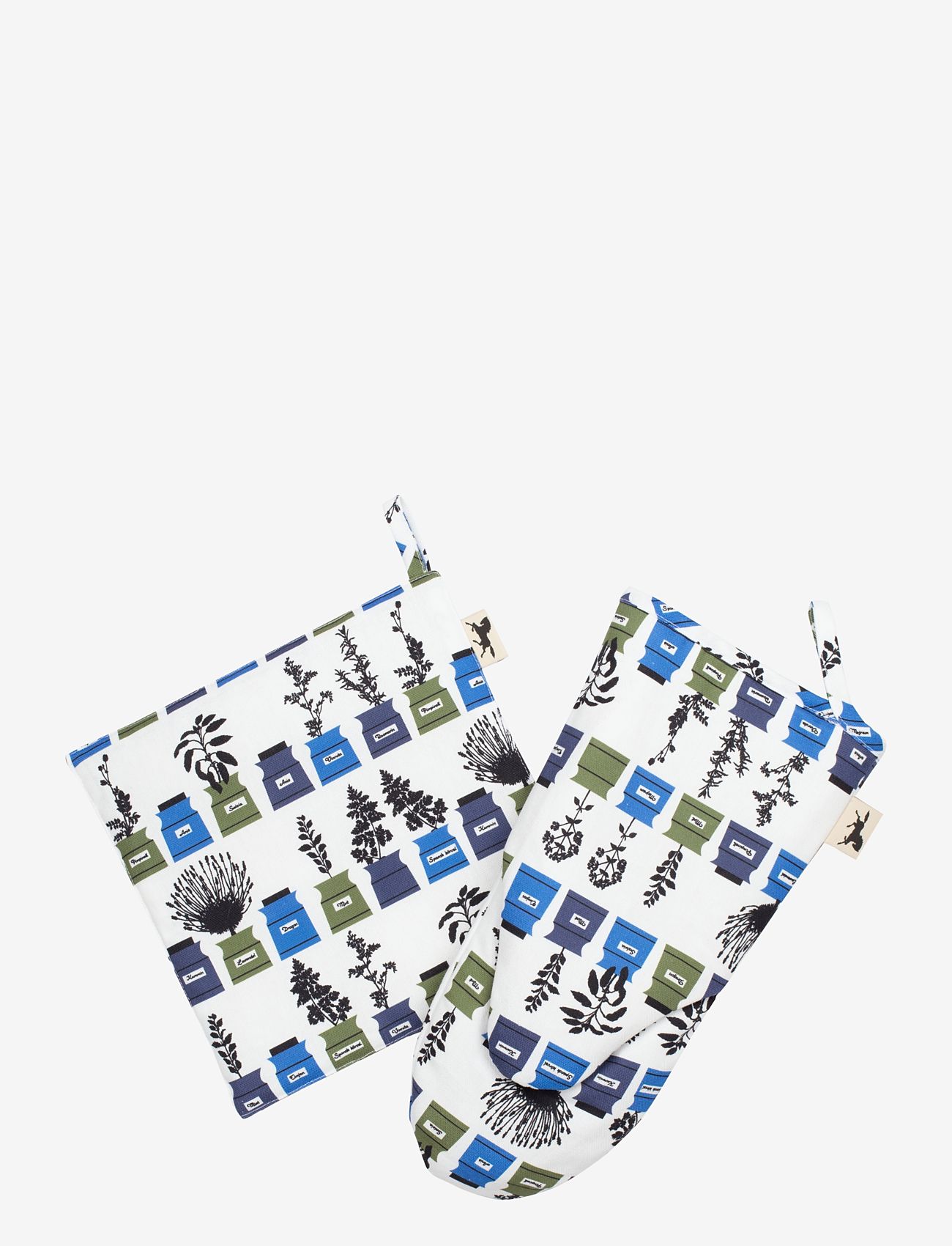 Almedahls - Persons kryddskåp, pot holder - blue - 1
