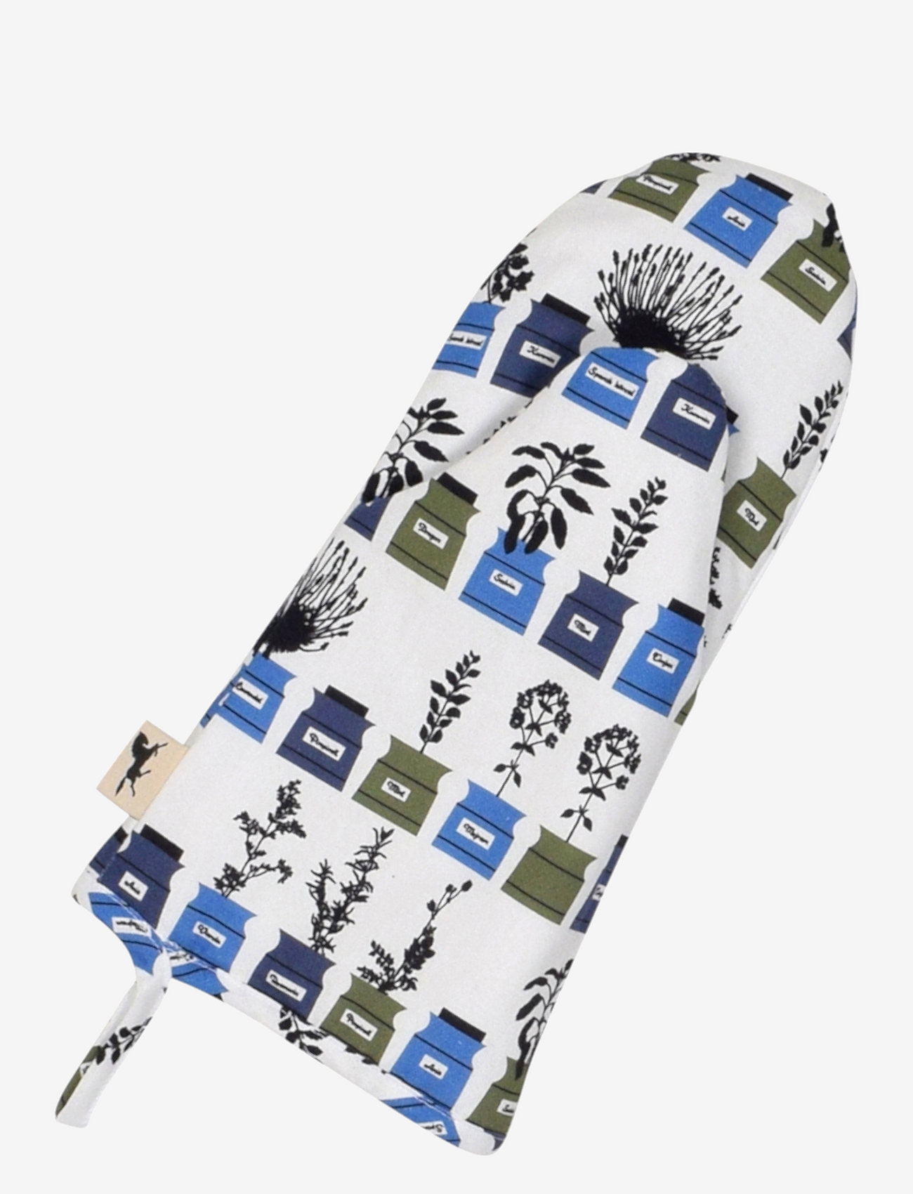 Almedahls - Persons kryddskåp, oven glove - blue - 0