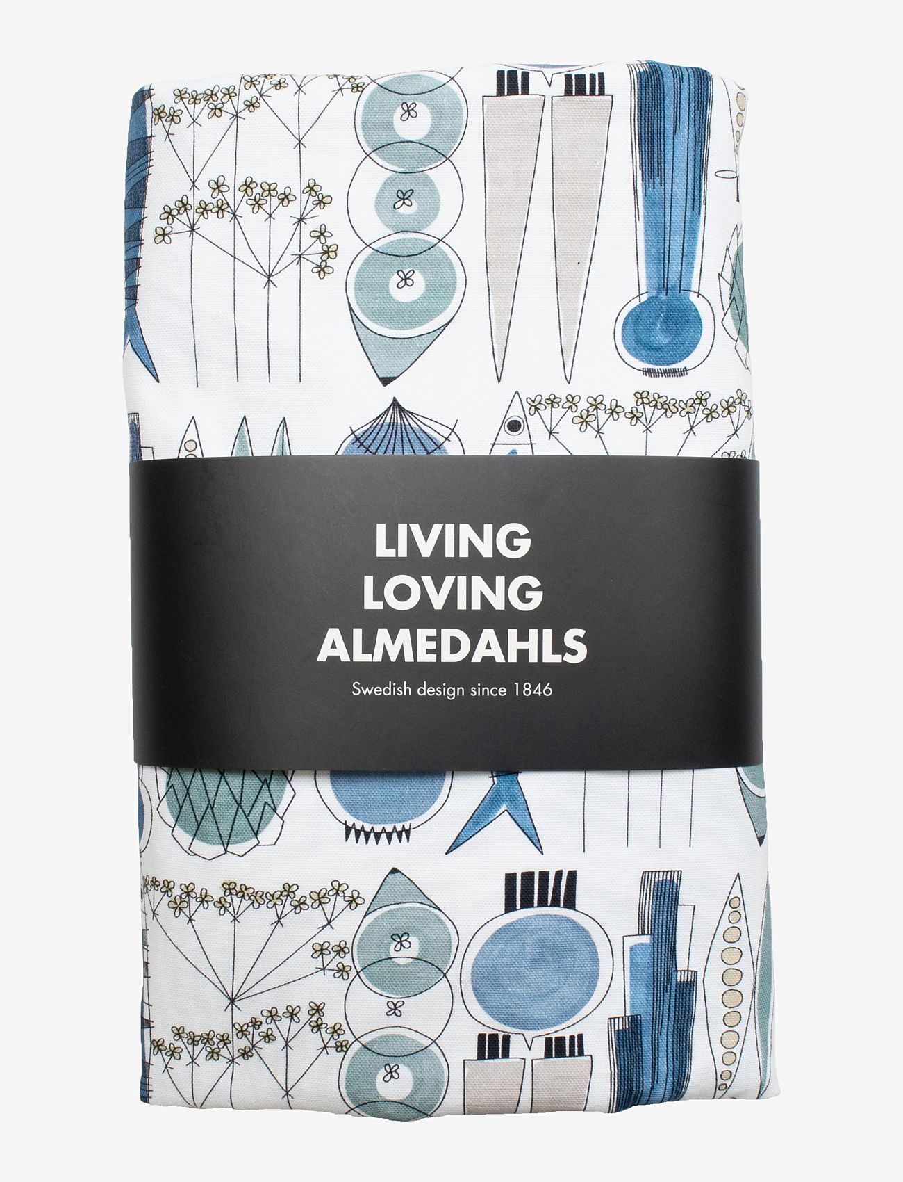 Almedahls - Picknick, table cloth acrylic coated - blue - 0