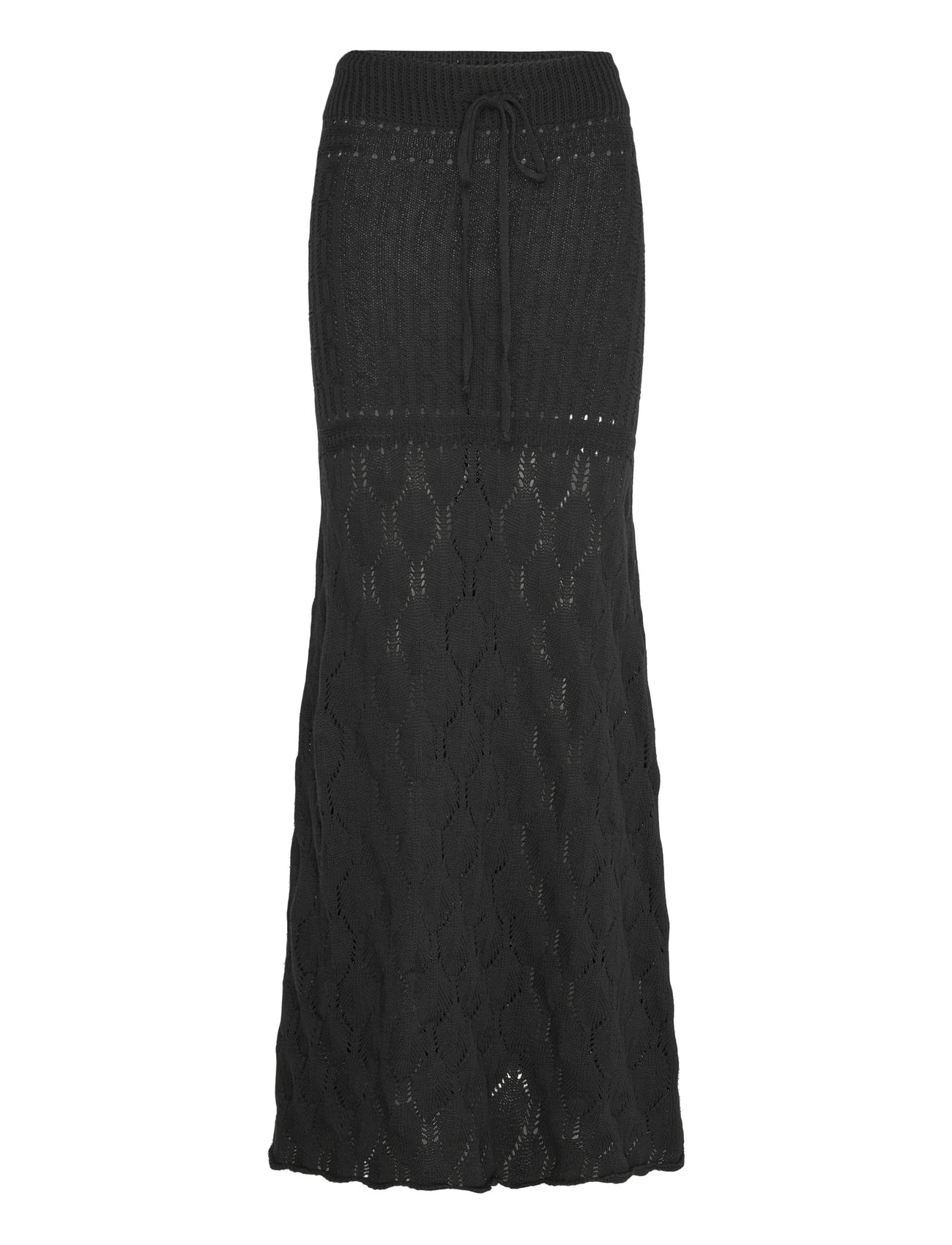 ALOHAS Mauver Black Tricot Skirt - Black - XS