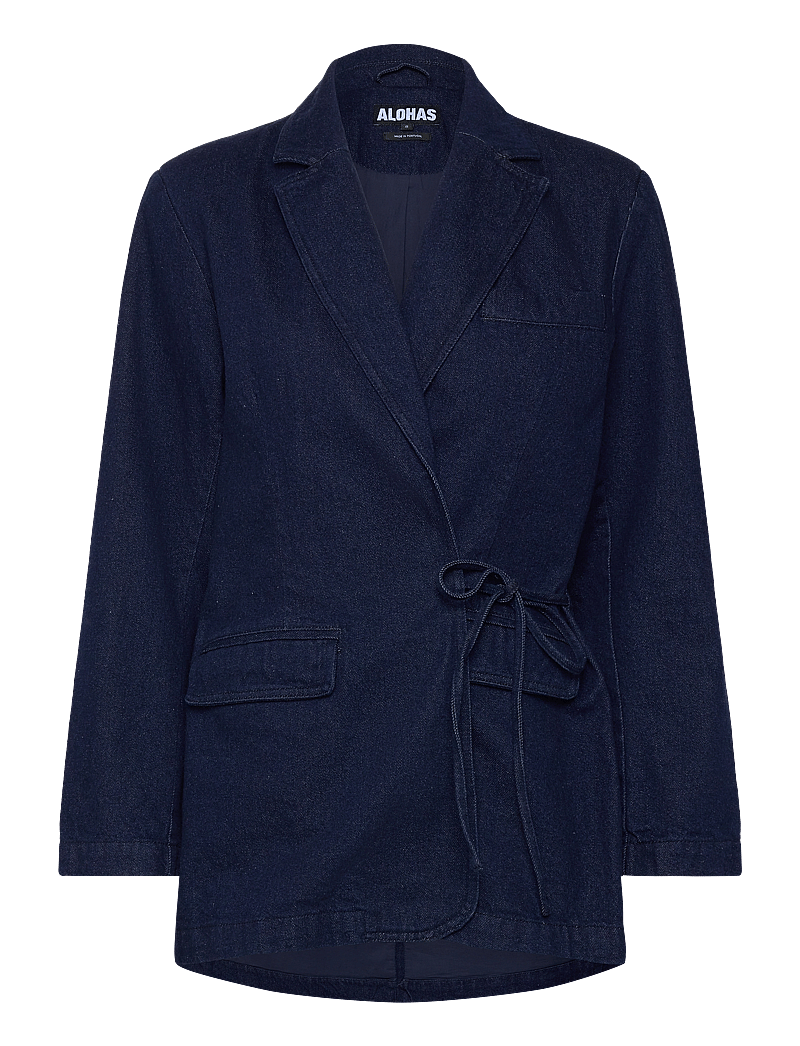 ALOHAS - Sandra Indigo Denim Jacket - blazere med bælte - indigo - 1
