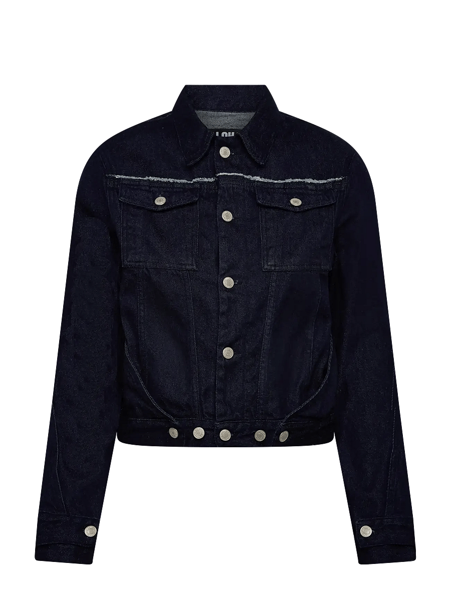 ALOHAS - Sand Indigo Denim Jacket - jeansjacken - black - 0