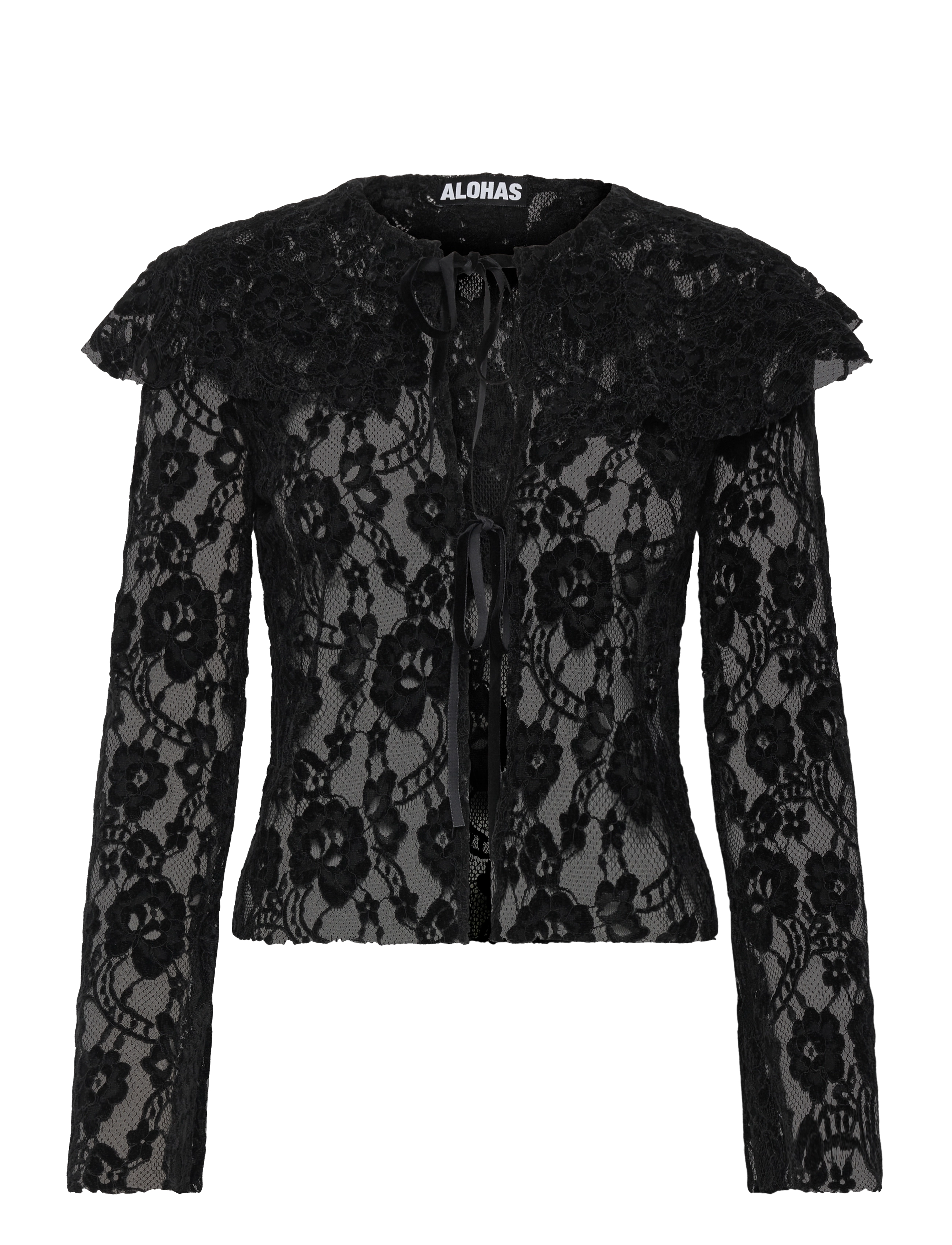ALOHAS Tolpa Lace Black Blouse - ALOHAS - LACE BLACK / black