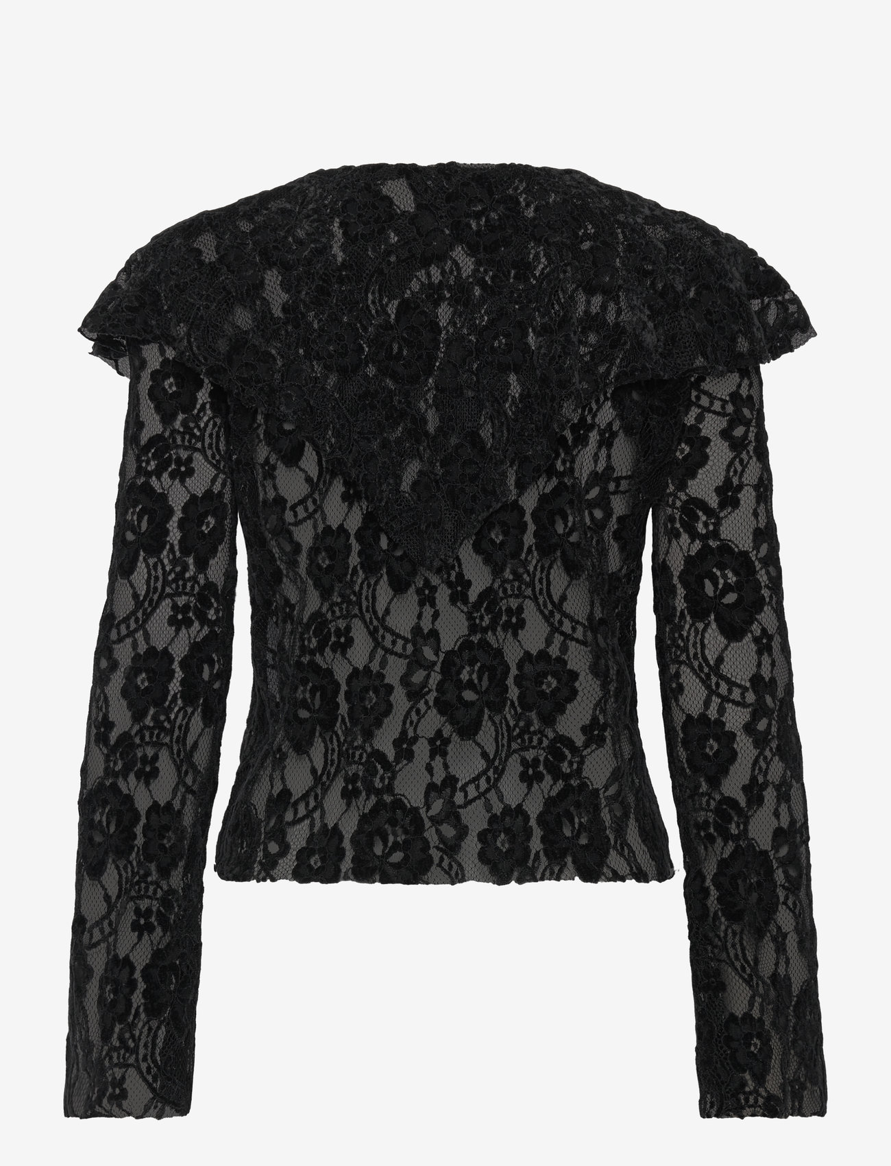 ALOHAS - Tolpa Lace Black Blouse - langärmlige blusen - lace black - 2